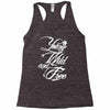 young wild and free new Racerback Tank