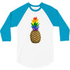 rainbow pineaplle 3/4 Sleeve Shirt