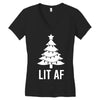 lit af Women's V-Neck T-Shirt