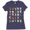 dabbing animals Ladies Fitted T-Shirt