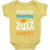 Class of 2017 Proud Pawpaw Graduation Baby Onesie