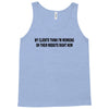 clients think i'm working web site design funny computer nerd geek shi Tank Top
