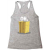 oh hay oh hey girl boy funny pun Racerback Tank