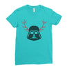darth vader reindeer Ladies Fitted T-Shirt