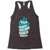not what i am Racerback Tank