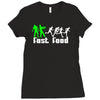 zombie fast food  funny Ladies Fitted T-Shirt
