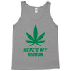 Support Liver Cancer Awareness With A Emerald Cannabis Leaf Tank Top