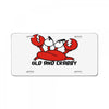 old and crabby License Plate