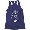 undefeated stencil football Racerback Tank