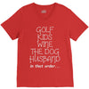 golf wine the dog priorities V-Neck Tee
