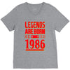 legends are born in 1986 hoodie V-Neck Tee