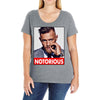 conor mcgregor notorious Ladies Curvy T-Shirt