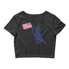 Patriotic T-Rex Crop Top