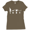 liberty gun beer Ladies Fitted T-Shirt
