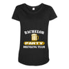 bachelor party drinking team wedding groomsmen bridal funny Maternity Scoop Neck T-shirt