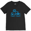 dj club,dance,rave,music,house,cool,funny,retro V-Neck Tee