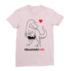 pregnant rex black color Ladies Fitted T-Shirt