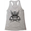 vikings head Racerback Tank