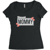 blessed mommy with flower white color Women's Triblend Scoop T-shirt