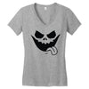 evil jack o' lantern scary Women's V-Neck T-Shirt