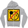 not the face Zipper Hoodie