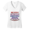 meine tochter ist t&auml;towiert Women's V-Neck T-Shirt