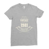 premium vintage 1981 classic perfectly aged limited edition Ladies Fitted T-Shirt