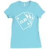pokercards Ladies Fitted T-Shirt