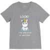 look i've created a unicorn V-Neck Tee