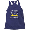 ich glaube die sind schwul Racerback Tank