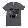 coffee cat Ladies Fitted T-Shirt