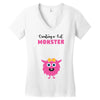 Creating a Lil Monster Baby Girl Women's V-Neck T-Shirt