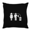 bla bla bla  fun shirt herrentag kult Throw Pillow
