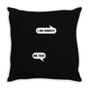 I am Hungry! - Me Too! Mom and Baby Talking Throw Pillow