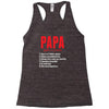 Papa Noun Definition Racerback Tank