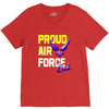 proud air force dad V-Neck Tee