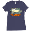 tv addict Ladies Fitted T-Shirt