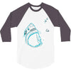 shark attack!!! 3/4 Sleeve Shirt