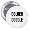golden doodle Pin-back button