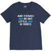 and though she be but little, she is fierce V-Neck Tee