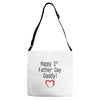 happy 1st father day Adjustable Strap Totes