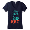 b Women's V-Neck T-Shirt