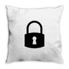 padlock Throw Pillow