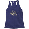 animal fishing tee graphic Racerback Tank