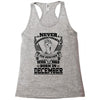 Never Underestimate Dog Rescuer Who Was Born December Racerback Tank