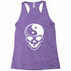 yin yang skull (2) Racerback Tank