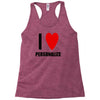 i love personalize Racerback Tank