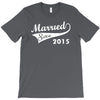 married since 2015   mens funny wedding marriage T-Shirt