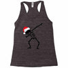 skeleton dabbing christmas Racerback Tank