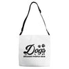 Dogs Because People Suck Adjustable Strap Totes